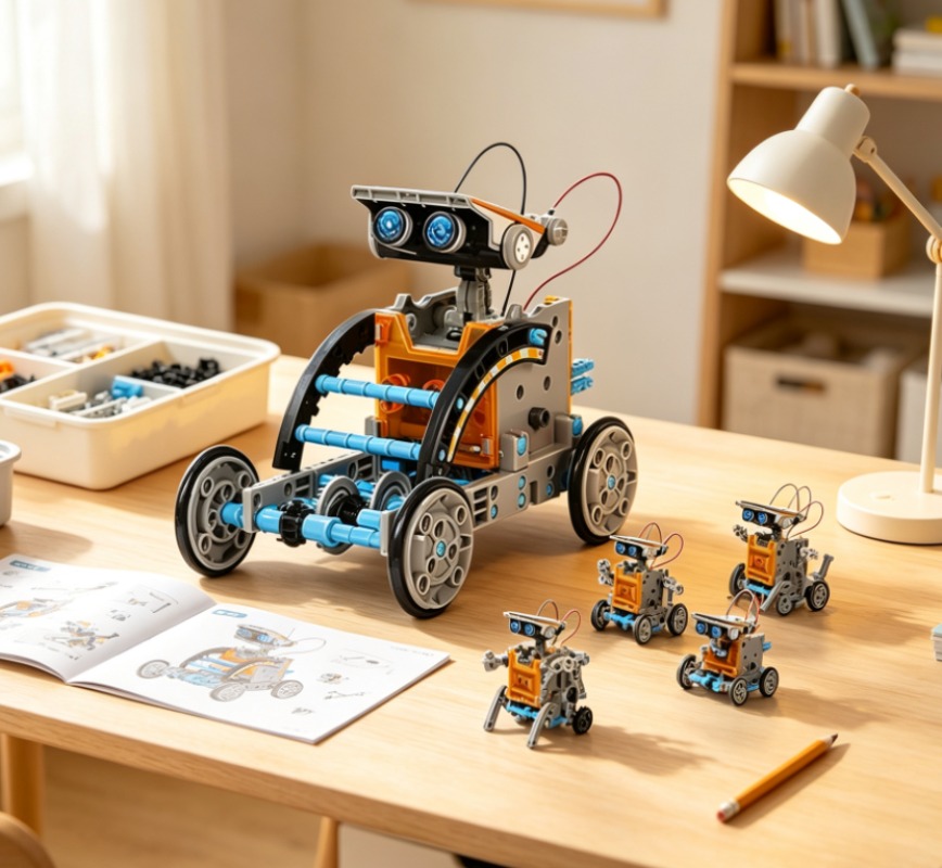Stem Solar Robot Kit For Kids - 12-in-1 Solar Robot STEM Building Kit