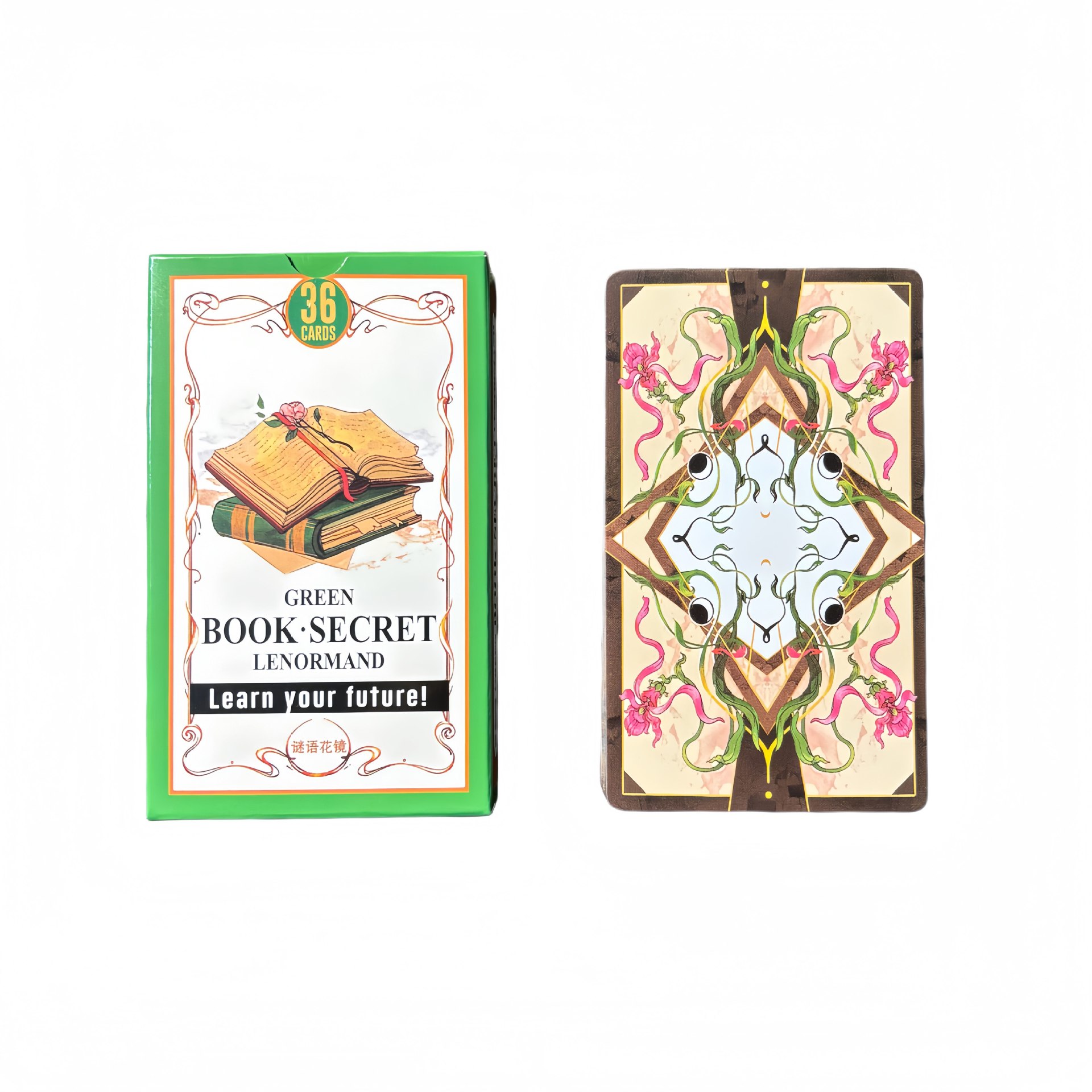 Green Book Secret Lenormand Or - Tarot Cards Deck With Guidebook recension och pris